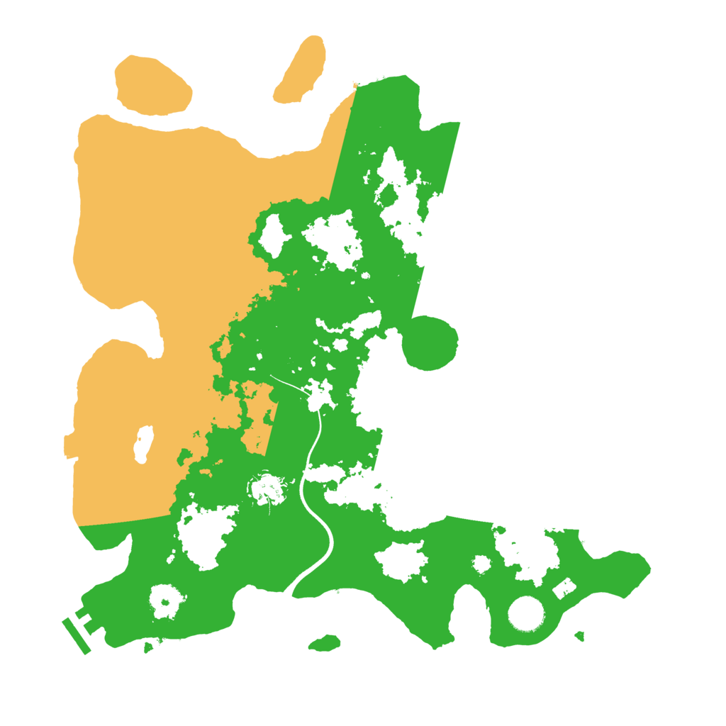 Biome Rust Map: Procedural Map, Size: 3600, Seed: 460