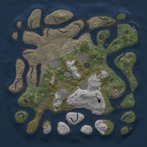 Thumbnail Rust Map: Procedural Map, Size: 4000, Seed: 5123, 18 Monuments