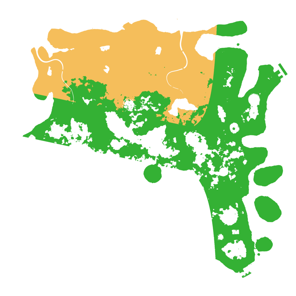 Biome Rust Map: Procedural Map, Size: 4500, Seed: 110908