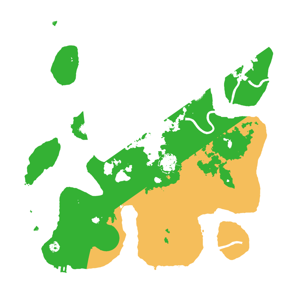 Biome Rust Map: Procedural Map, Size: 3000, Seed: 593861