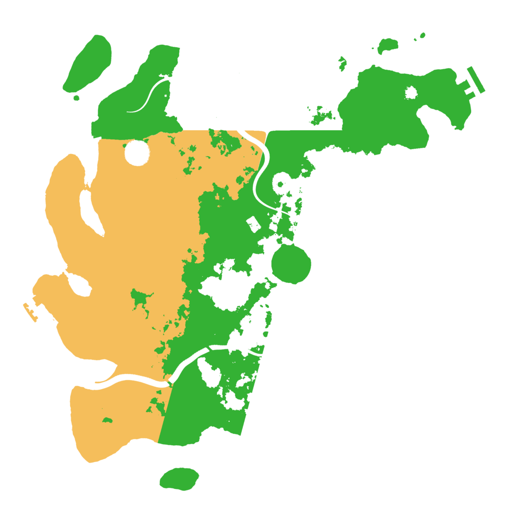 Biome Rust Map: Procedural Map, Size: 3700, Seed: 2008064074