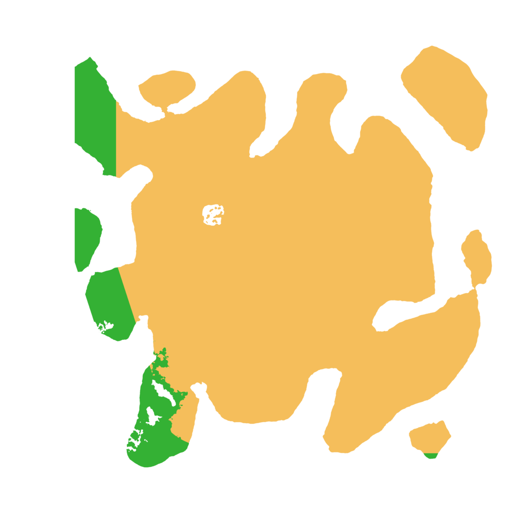 Biome Rust Map: Barren, Size: 3500, Seed: 805664258