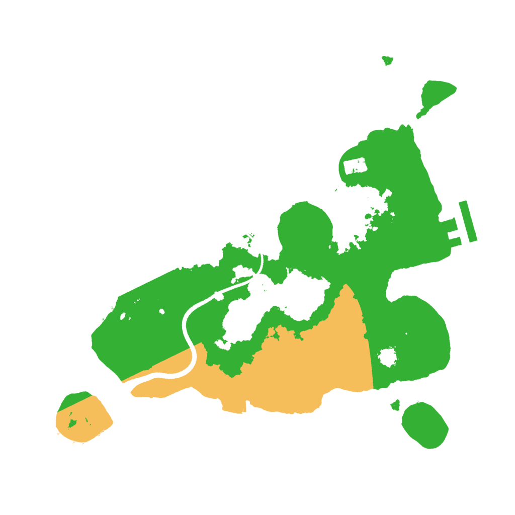 Biome Rust Map: Procedural Map, Size: 2500, Seed: 1739