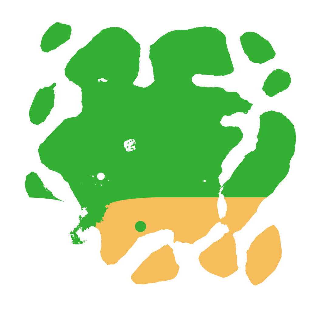 Biome Rust Map: Barren, Size: 3700, Seed: 1436267248