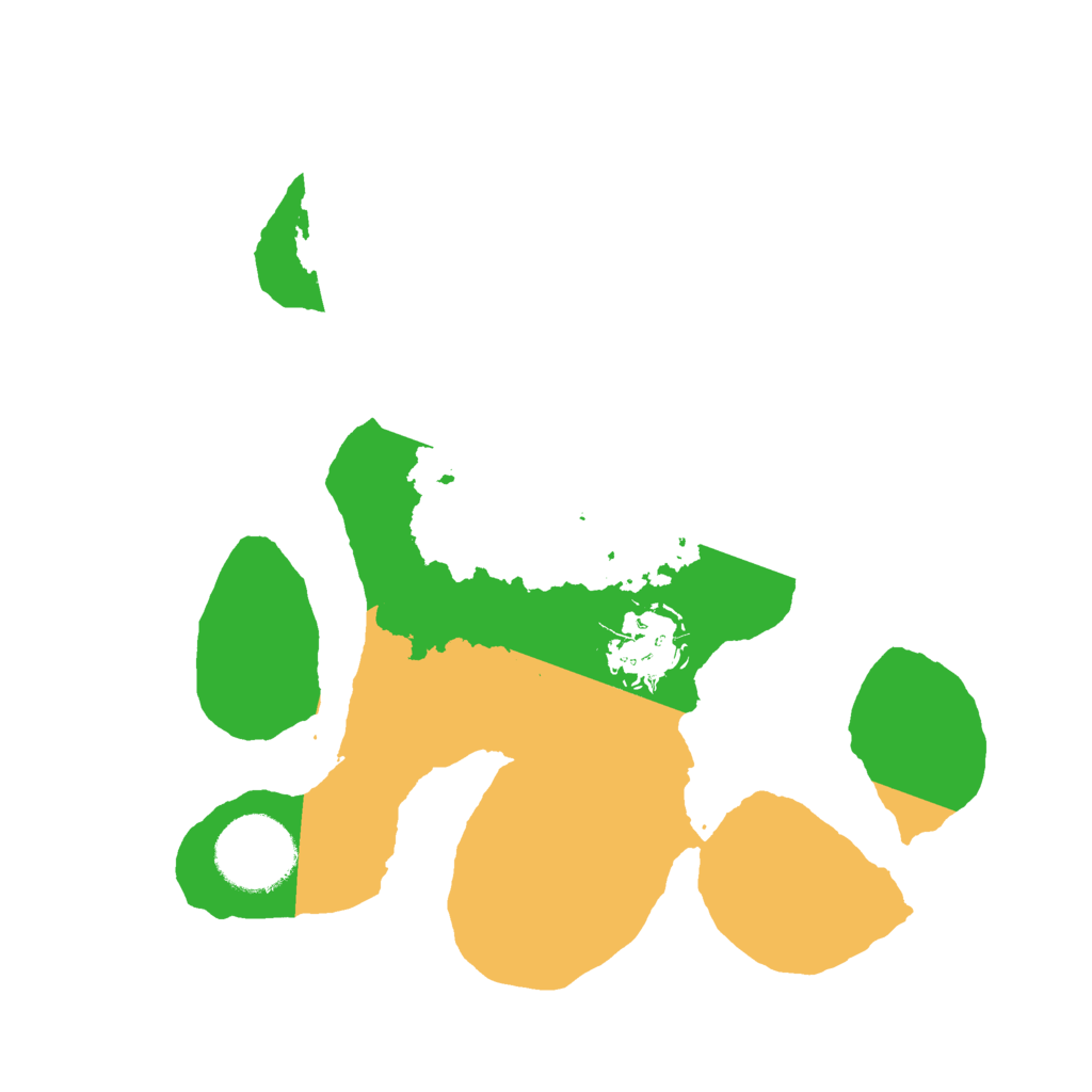 Biome Rust Map: Barren, Size: 2500, Seed: 459487