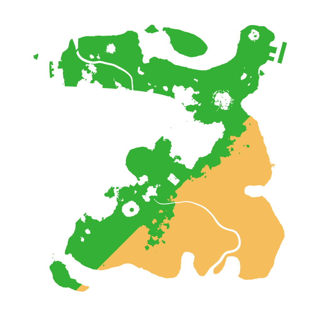 Biome Rust Map: Procedural Map, Size: 3000, Seed: 760568