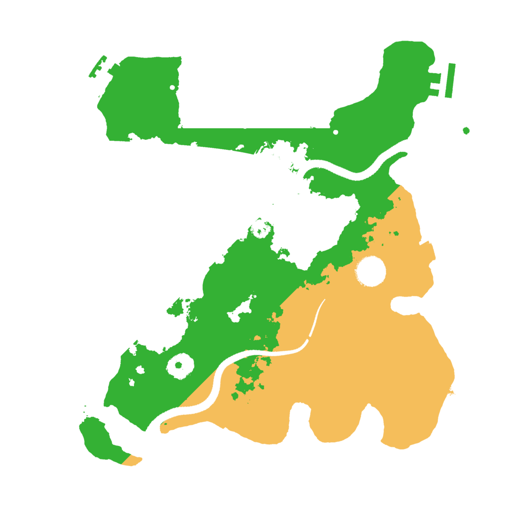 Biome Rust Map: Procedural Map, Size: 3000, Seed: 760568