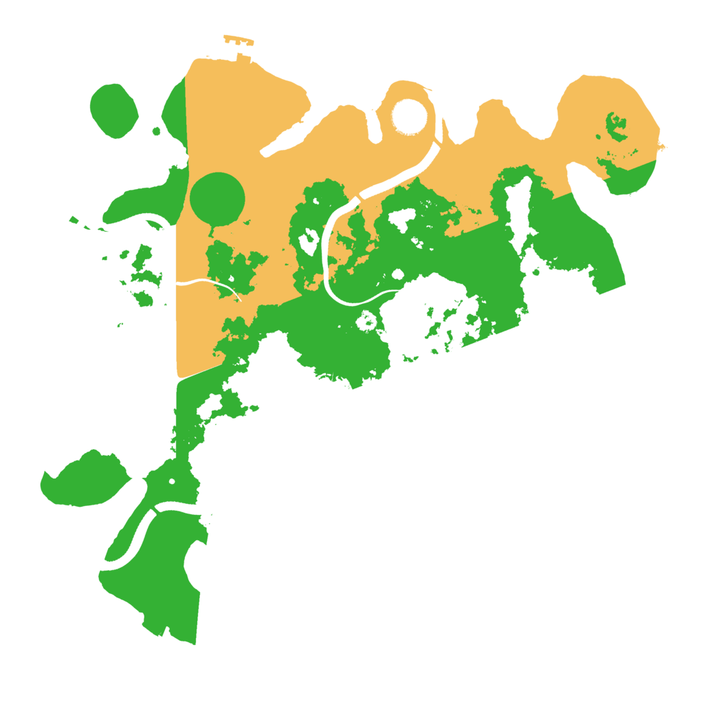 Biome Rust Map: Procedural Map, Size: 3500, Seed: 735458690