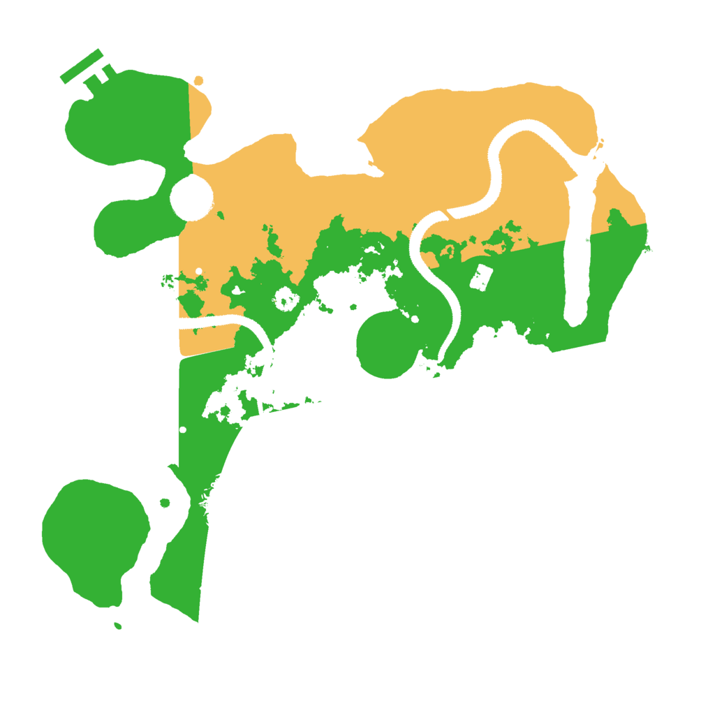 Biome Rust Map: Procedural Map, Size: 3000, Seed: 481704