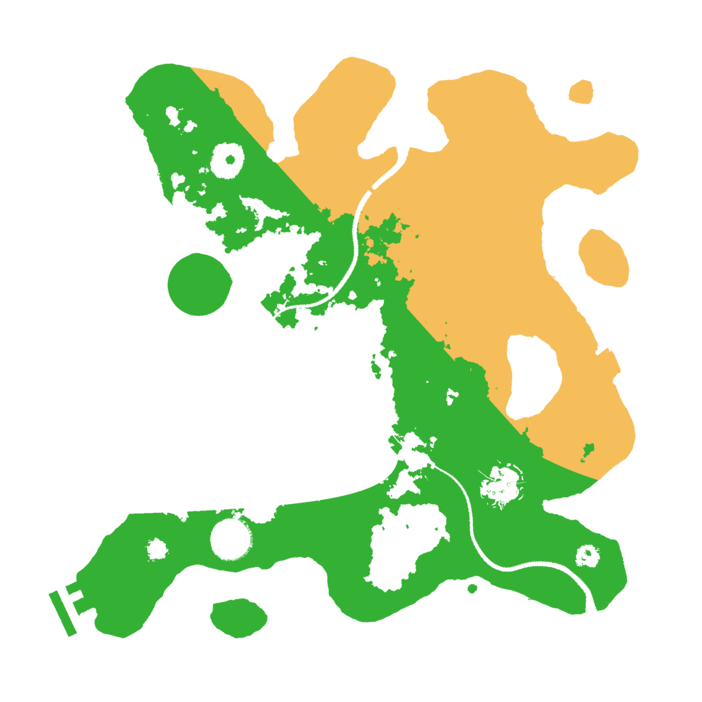 Biome Rust Map: Procedural Map, Size: 3000, Seed: 436664