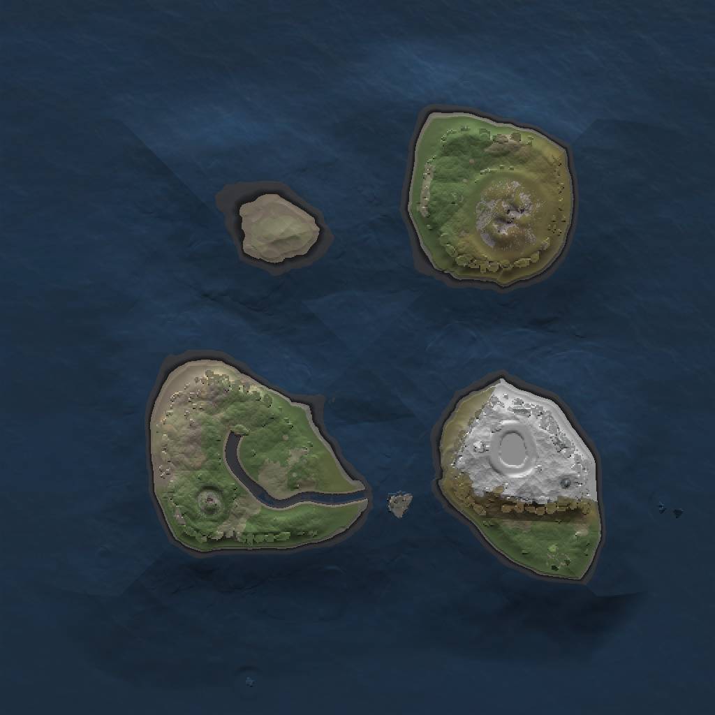 Rust Map: Procedural Map, Size: 1500, Seed: 575, 6 Monuments