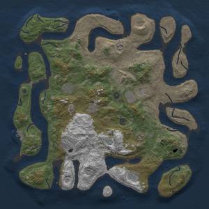 Thumbnail Rust Map: Procedural Map, Size: 4500, Seed: 398815, 22 Monuments