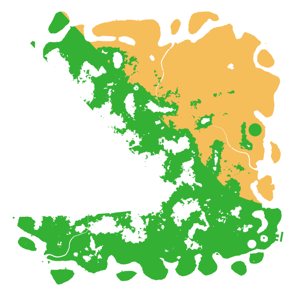 Biome Rust Map: Procedural Map, Size: 6000, Seed: 25676574