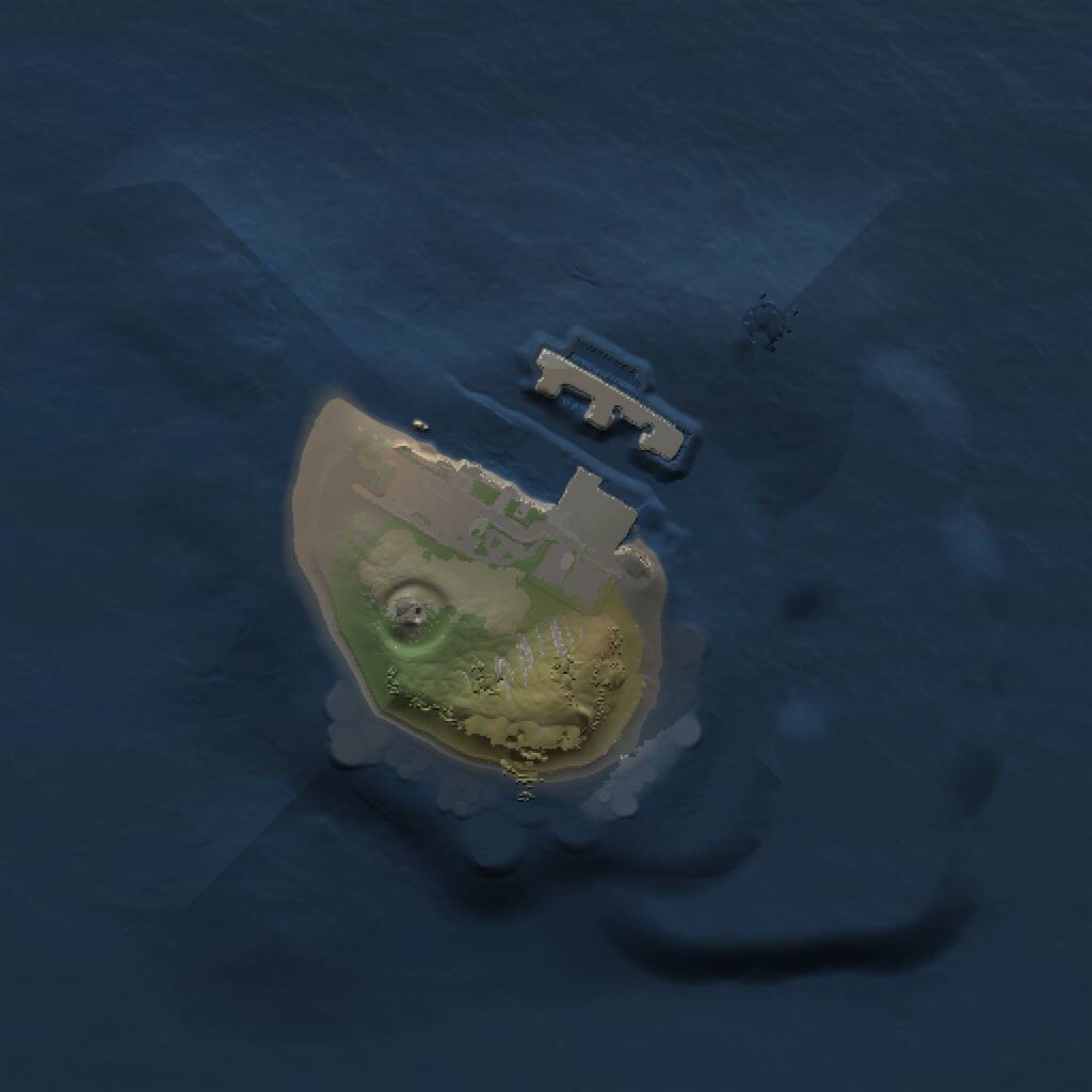 Rust Map: Procedural Map, Size: 1000, Seed: 936364467, 2 Monuments