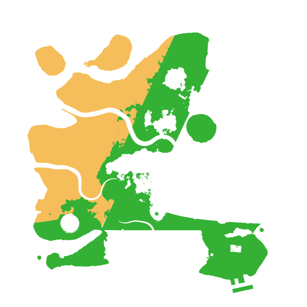 Biome Rust Map: Procedural Map, Size: 3000, Seed: 2022923130