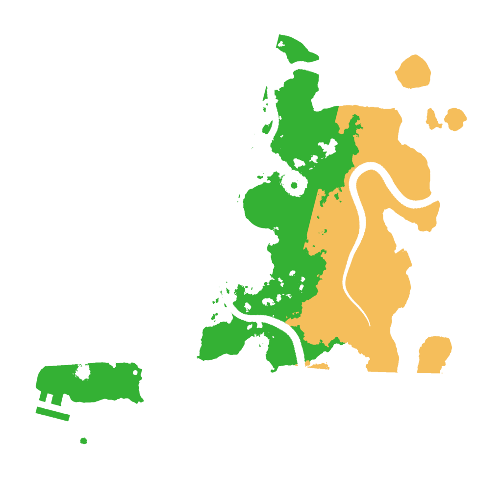 Biome Rust Map: Procedural Map, Size: 3000, Seed: 919591841