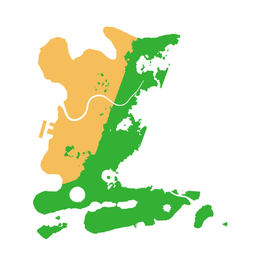 Biome Rust Map: Procedural Map, Size: 3000, Seed: 1186947591