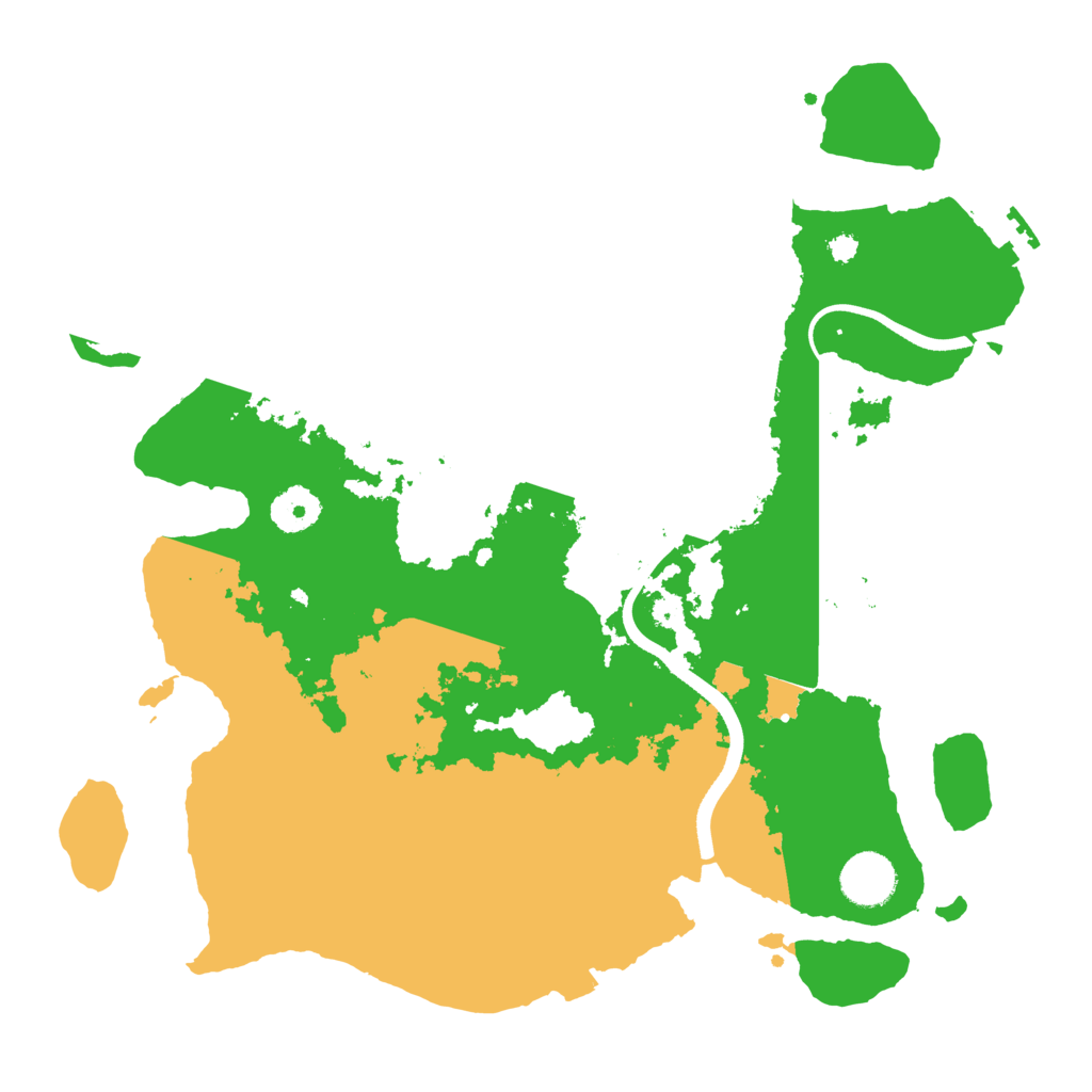 Biome Rust Map: Procedural Map, Size: 3500, Seed: 1845456708
