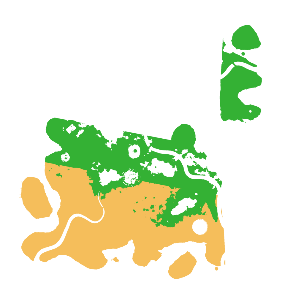 Biome Rust Map: Procedural Map, Size: 3500, Seed: 623206051