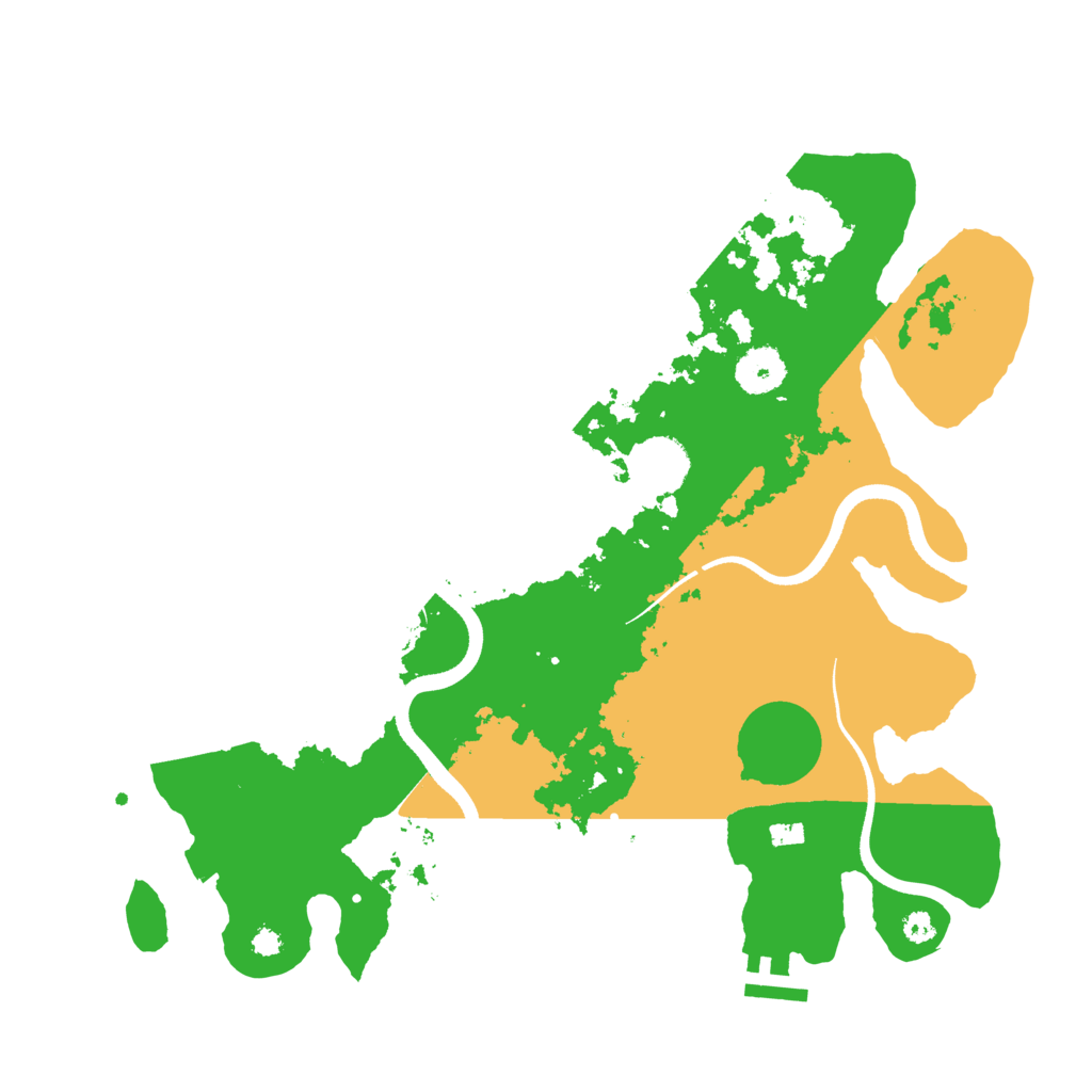 Biome Rust Map: Procedural Map, Size: 3500, Seed: 10236580