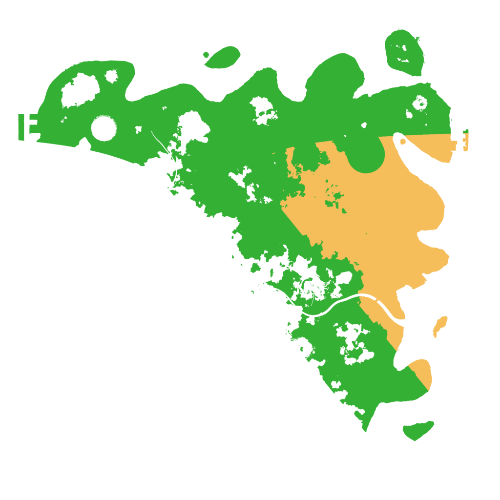 Biome Rust Map: Procedural Map, Size: 3500, Seed: 42950