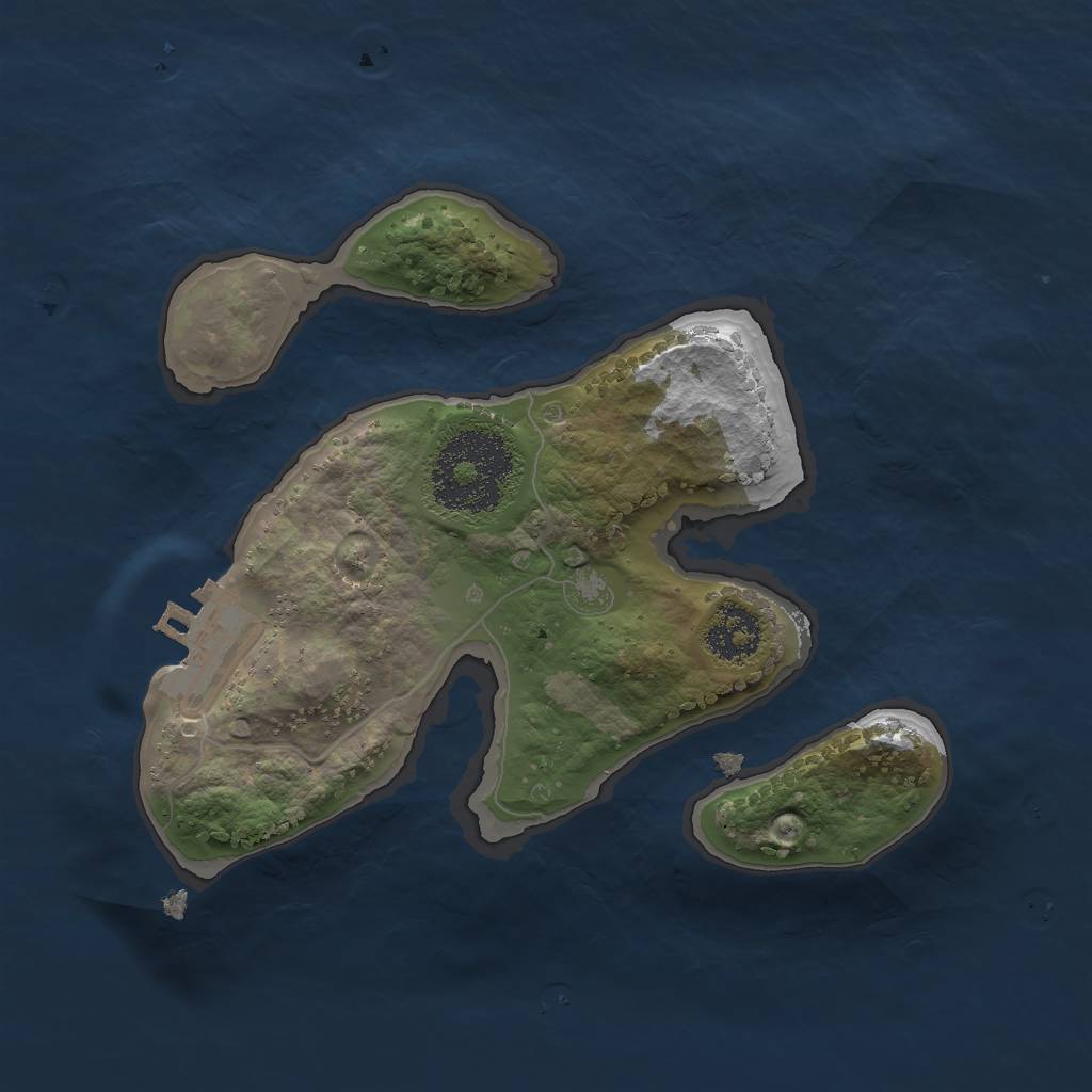 Rust Map: Procedural Map, Size: 2000, Seed: 1564212, 8 Monuments