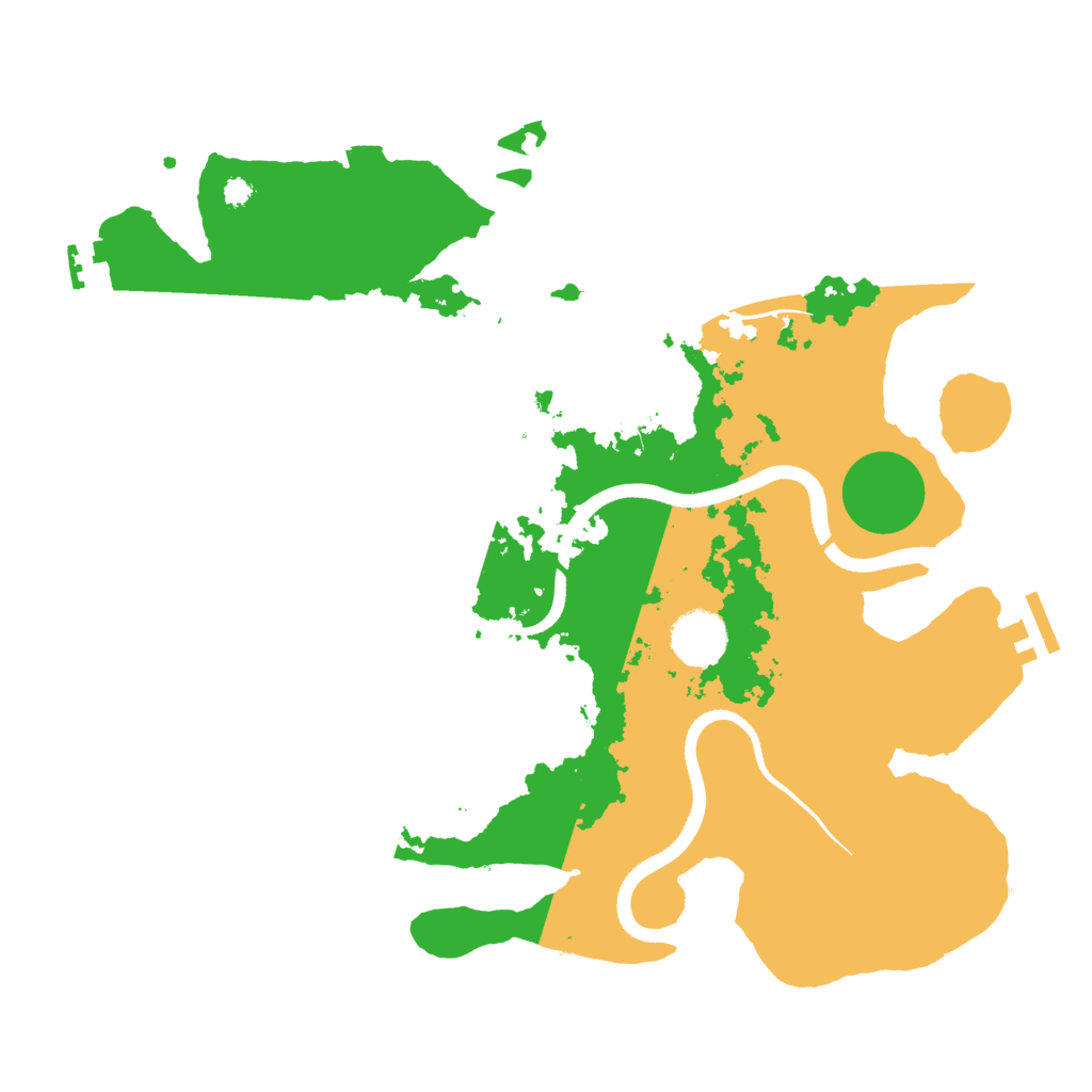 Biome Rust Map: Procedural Map, Size: 3500, Seed: 31285