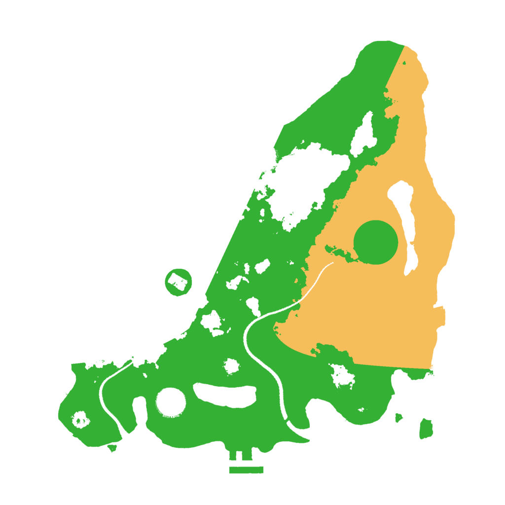 Biome Rust Map: Procedural Map, Size: 3000, Seed: 623554490