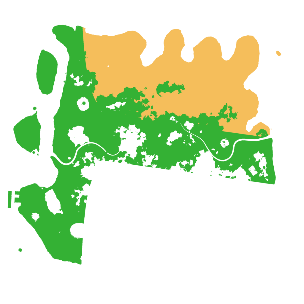 Biome Rust Map: Procedural Map, Size: 3600, Seed: 81835