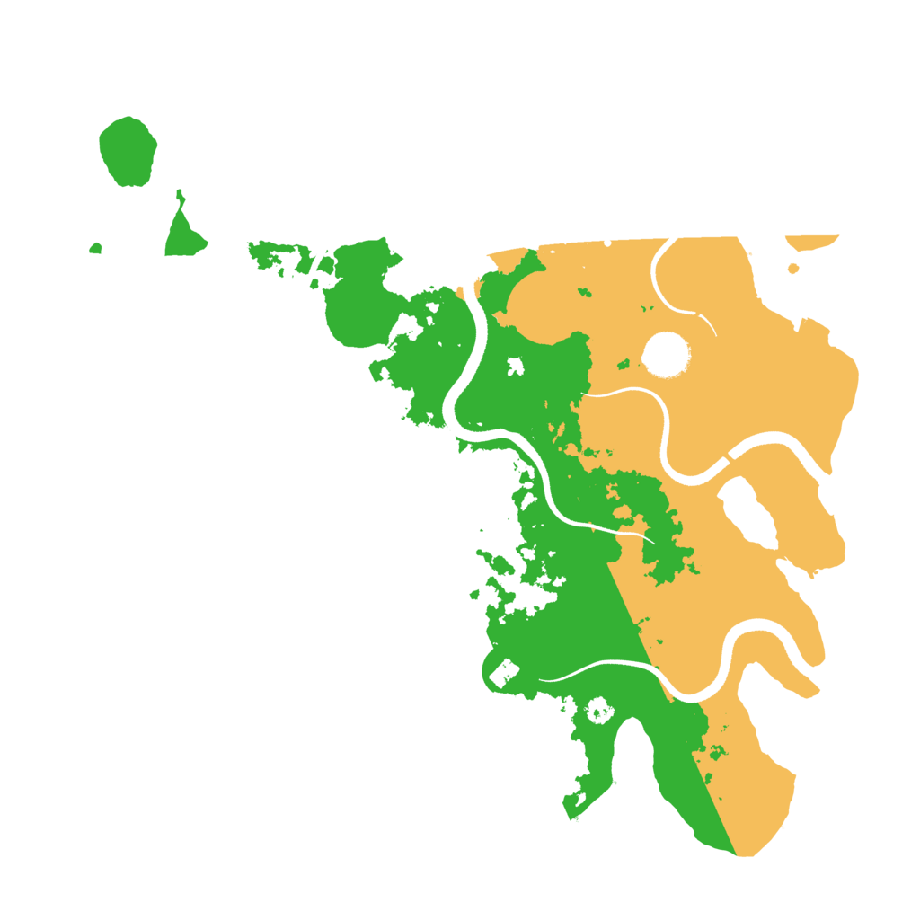 Biome Rust Map: Procedural Map, Size: 3500, Seed: 9092080