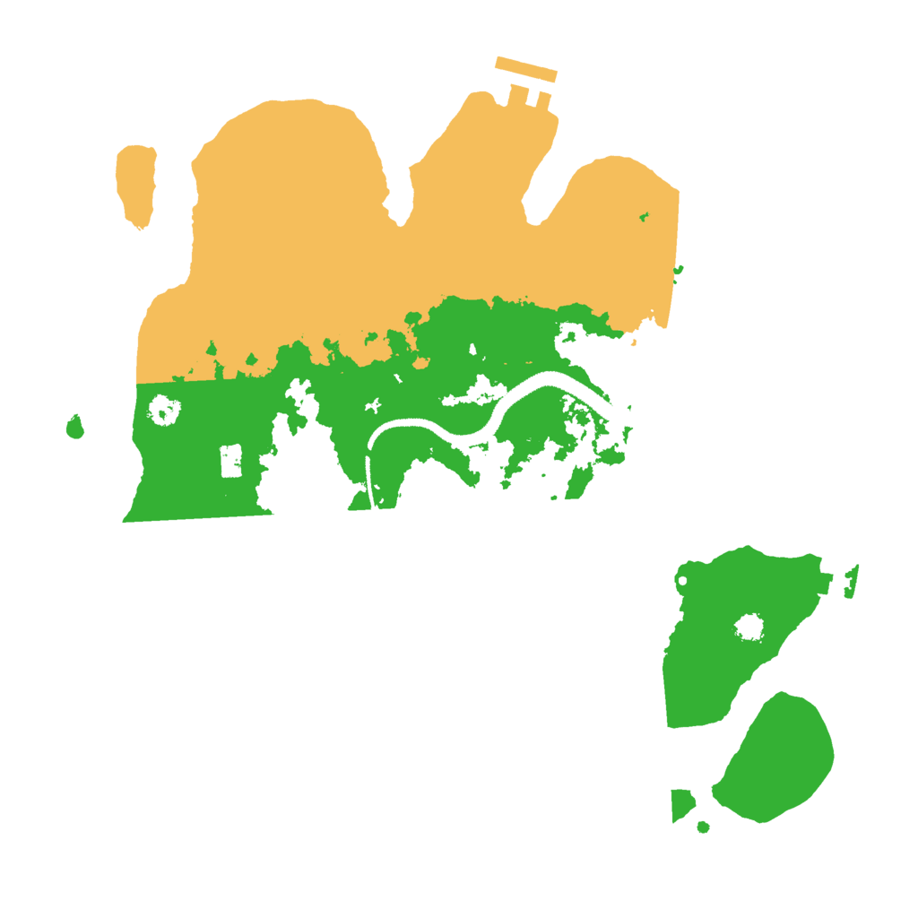 Biome Rust Map: Procedural Map, Size: 3000, Seed: 11111111