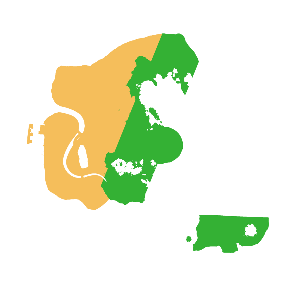 Biome Rust Map: Procedural Map, Size: 2200, Seed: 230279820