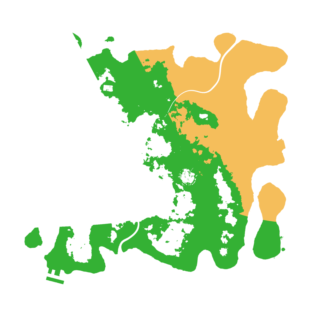 Biome Rust Map: Procedural Map, Size: 3500, Seed: 8994