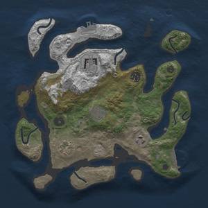 Thumbnail Rust Map: Procedural Map, Size: 3000, Seed: 439876134, 16 Monuments