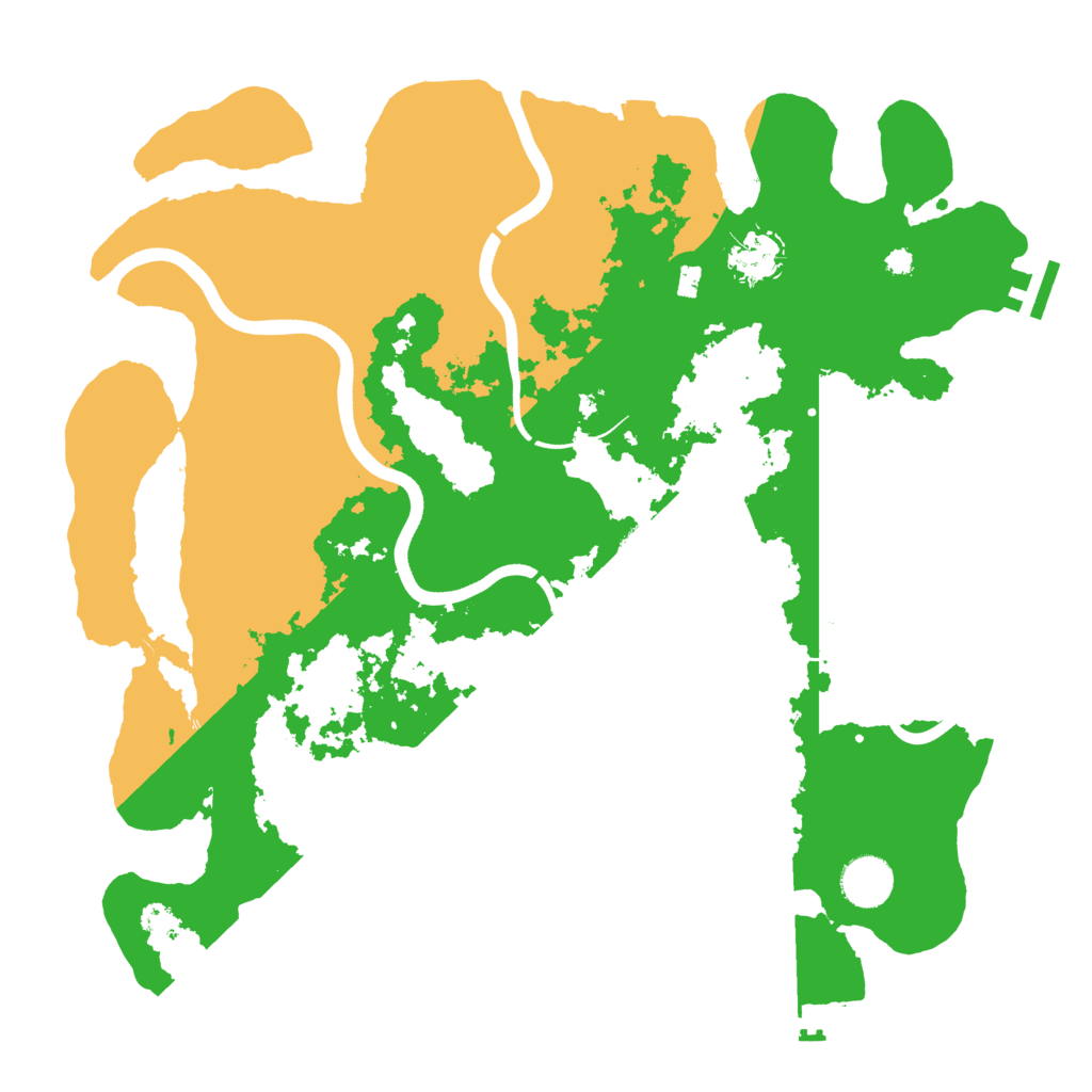 Biome Rust Map: Procedural Map, Size: 3700, Seed: 973669142