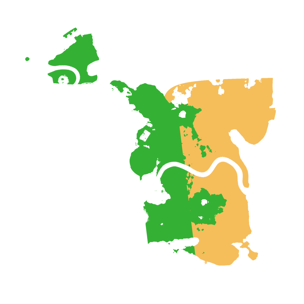 Biome Rust Map: Procedural Map, Size: 3000, Seed: 16285924