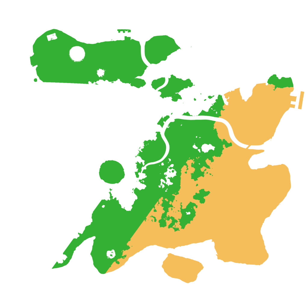 Biome Rust Map: Procedural Map, Size: 3500, Seed: 23541234