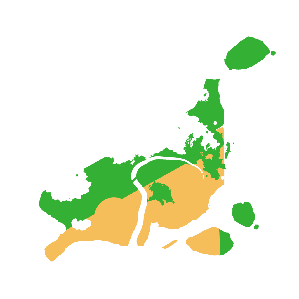 Biome Rust Map: Procedural Map, Size: 2450, Seed: 2450