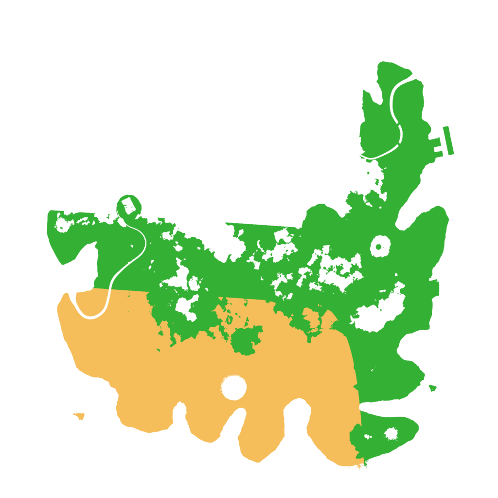 Biome Rust Map: Procedural Map, Size: 3500, Seed: 475886