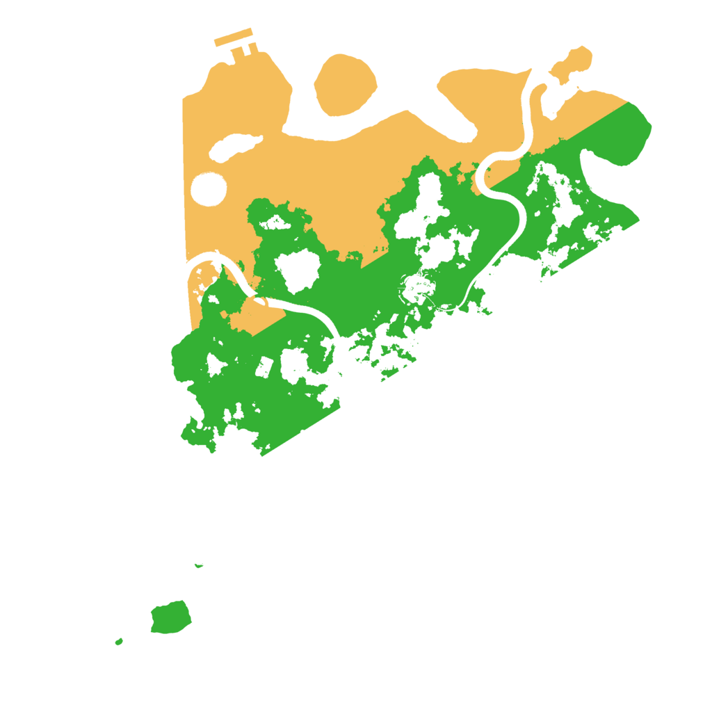 Biome Rust Map: Procedural Map, Size: 3700, Seed: 942799256