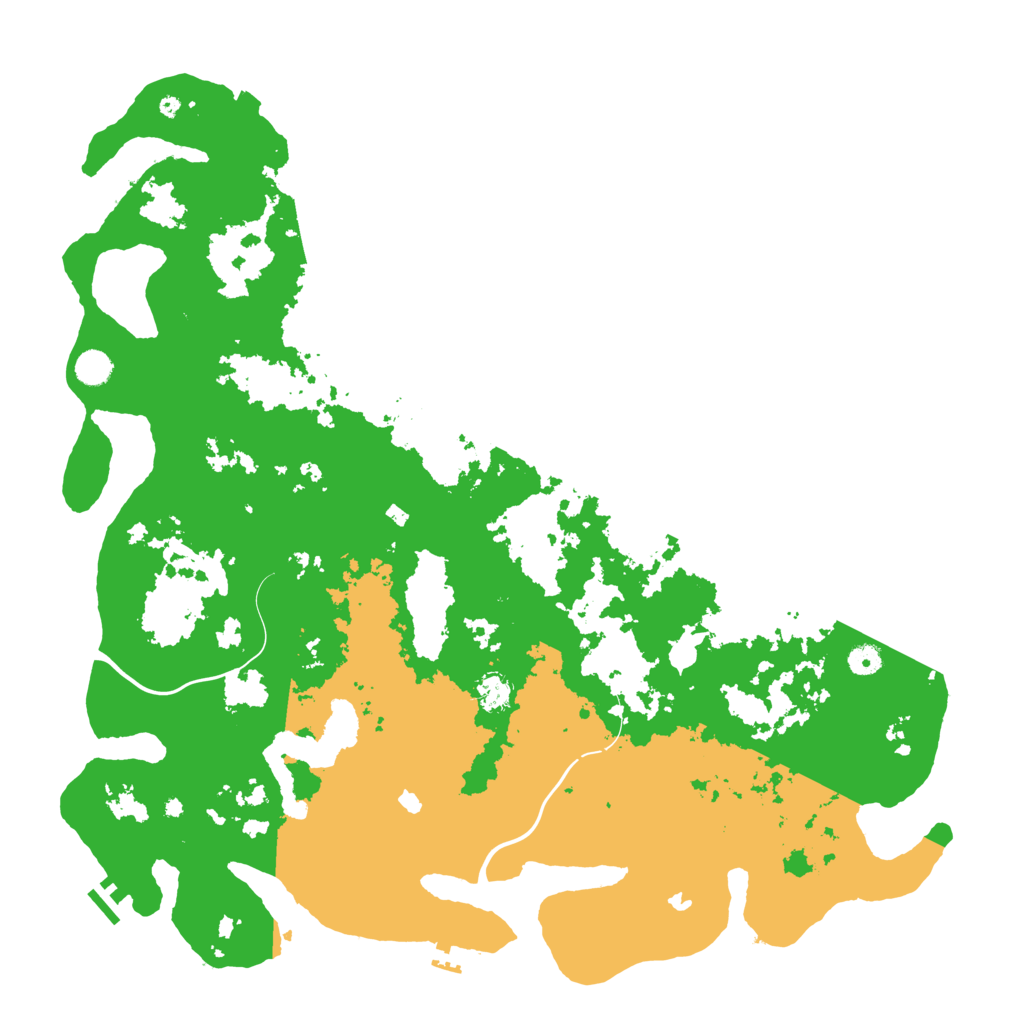 Biome Rust Map: Procedural Map, Size: 5000, Seed: 13829