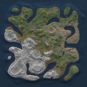 Thumbnail Rust Map: Procedural Map, Size: 4000, Seed: 589797257, 22 Monuments