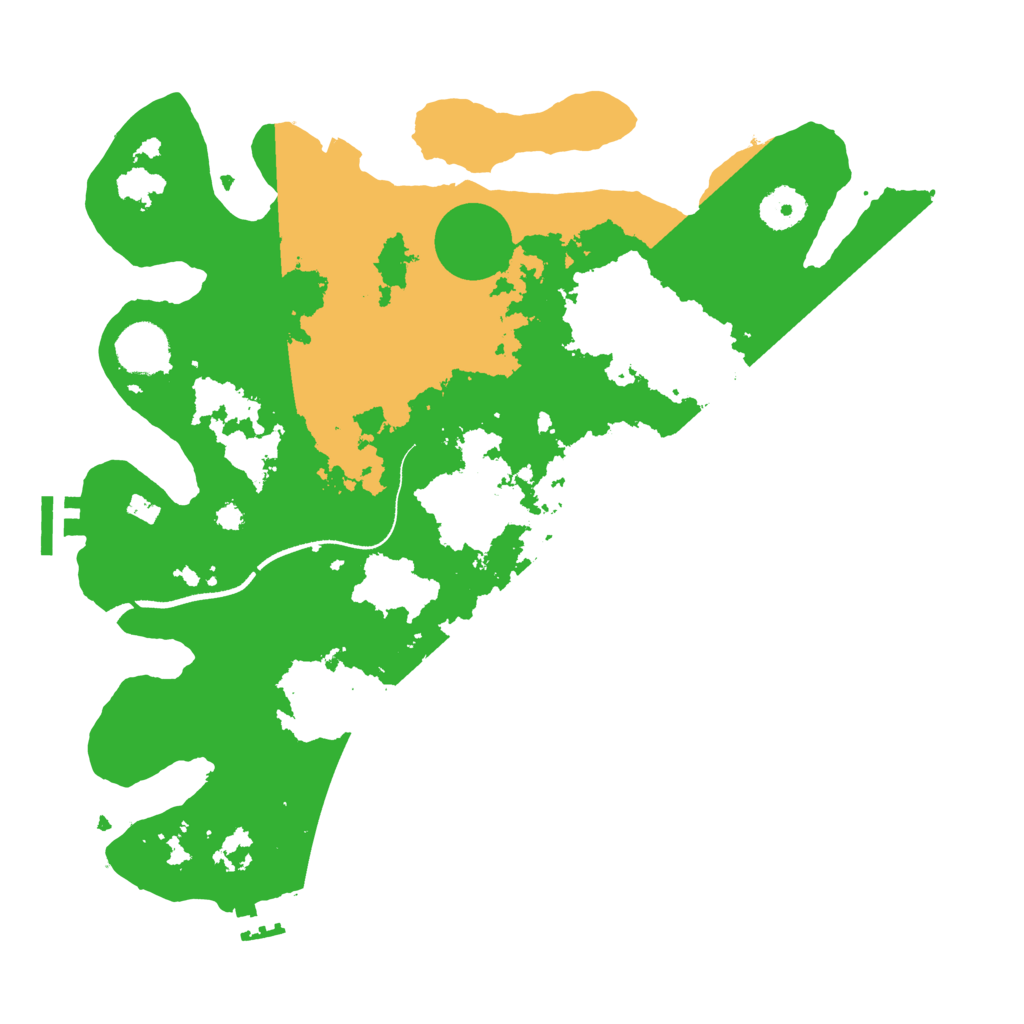 Biome Rust Map: Procedural Map, Size: 3500, Seed: 10908