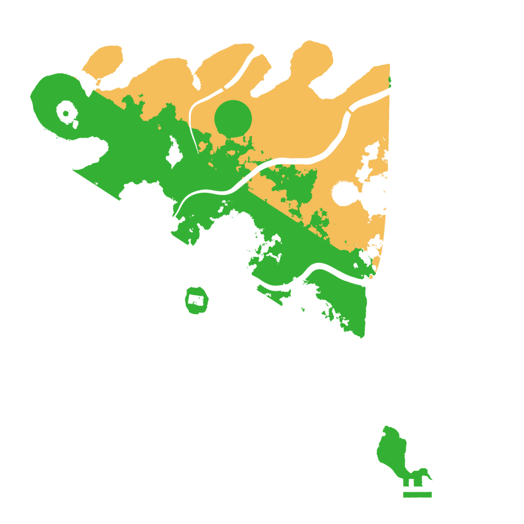 Biome Rust Map: Procedural Map, Size: 3700, Seed: 757760211
