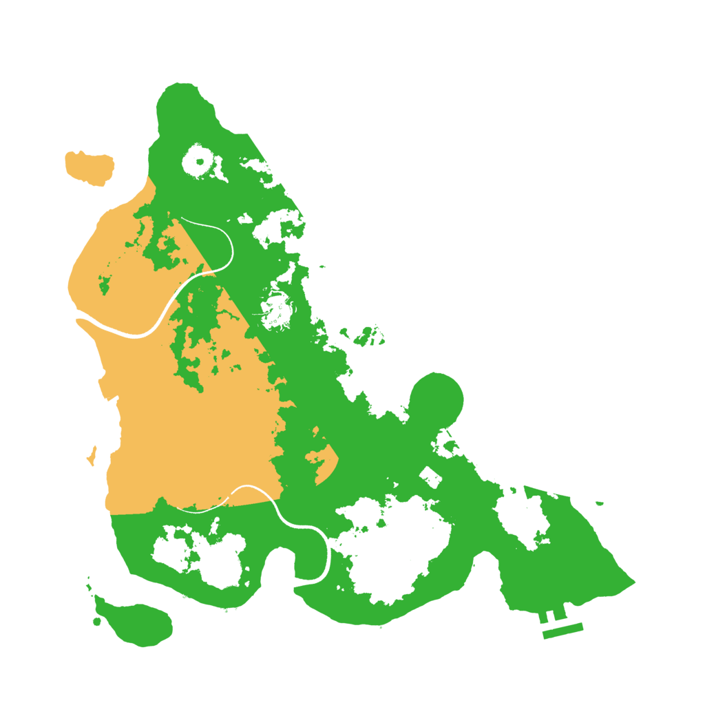 Biome Rust Map: Procedural Map, Size: 3500, Seed: 10719764