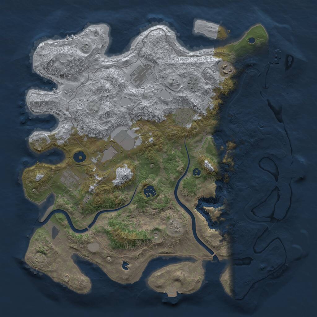 Rust Map: Procedural Map, Size: 4000, Seed: 1525487640, 13 Monuments
