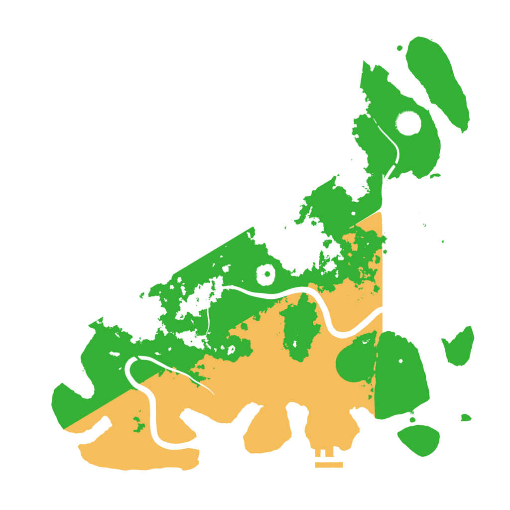 Biome Rust Map: Procedural Map, Size: 3700, Seed: 1626287616