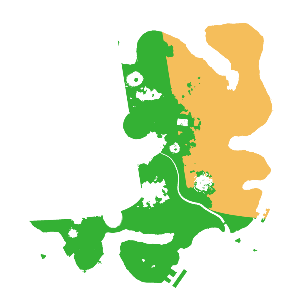 Biome Rust Map: Procedural Map, Size: 3000, Seed: 402300