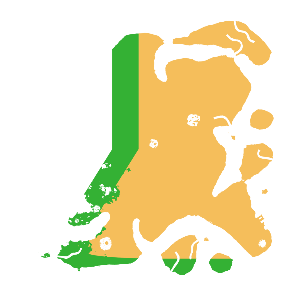 Biome Rust Map: Procedural Map, Size: 3500, Seed: 394857