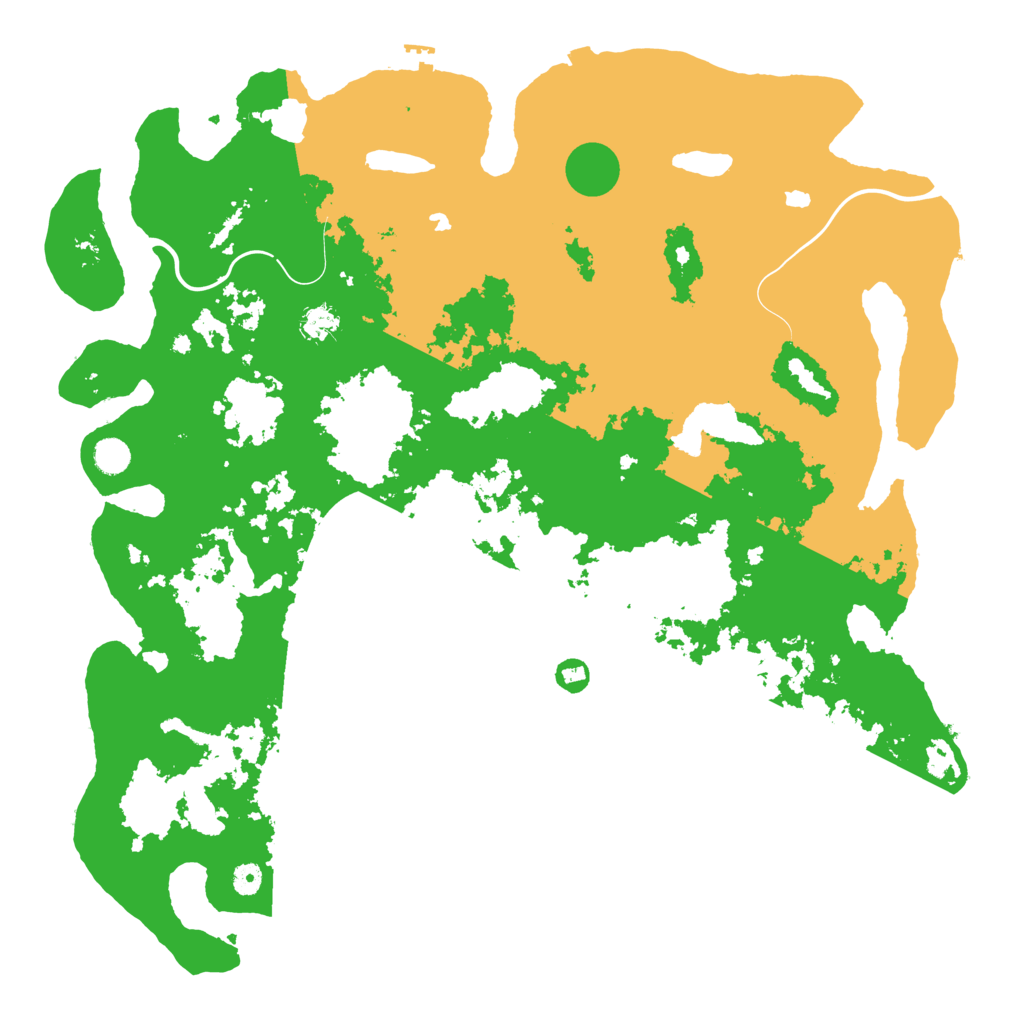 Biome Rust Map: Procedural Map, Size: 5000, Seed: 666815